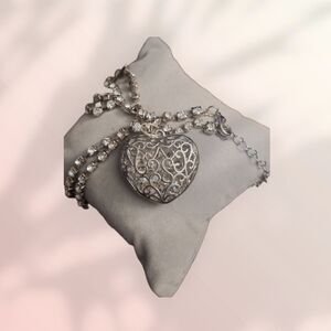 Silver Heart Pendant Necklace